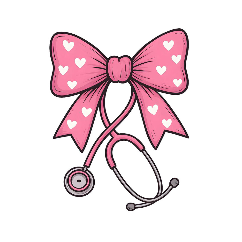 PHOTO-2026-06-26-18-20-51_4 Sweetheart Nurse Pink Bow Sticker#183 - Image 1