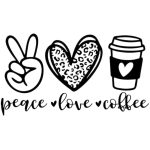 Peace Love Coffee Sticker#58