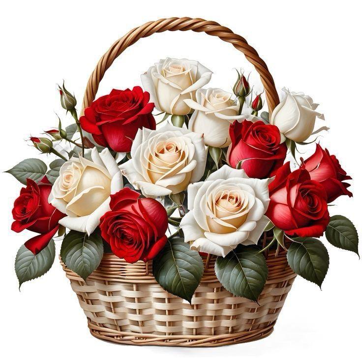 PHOTO-2026-06-27-11-25-041 Red And White Rose Bucket Sticker#157 - Image 1