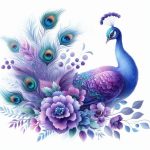 Luxury Peacock Floral Sticker #9