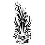 Strength & Honor Sticker#103