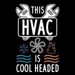 Hvac Is Cool Headed Sticker#113