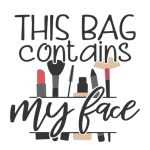 This Bag Contains My Face Sticker#127